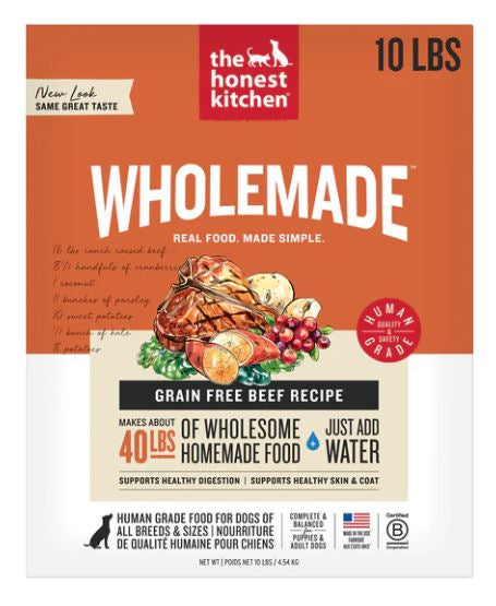 The Honest Kitchen Wholemade GF Beef 10 lb.