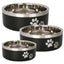 IndiPet Dog Bowl Stainless Double Wall Dish