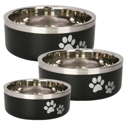 IndiPet Dog Bowl Stainless Double Wall Dish