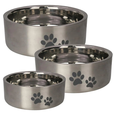 IndiPet Dog Bowl Stainless Double Wall Dish