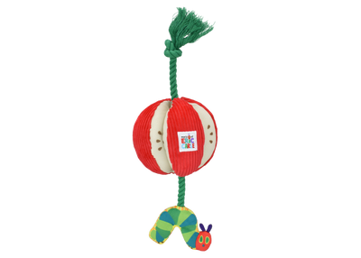Multipet Eric Carle Plush Dog Toy Caterpillar Apple Rope