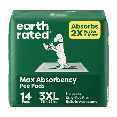 Earth Rated Dog Pee Pads 14 Pack XXXL 36" x 36"
