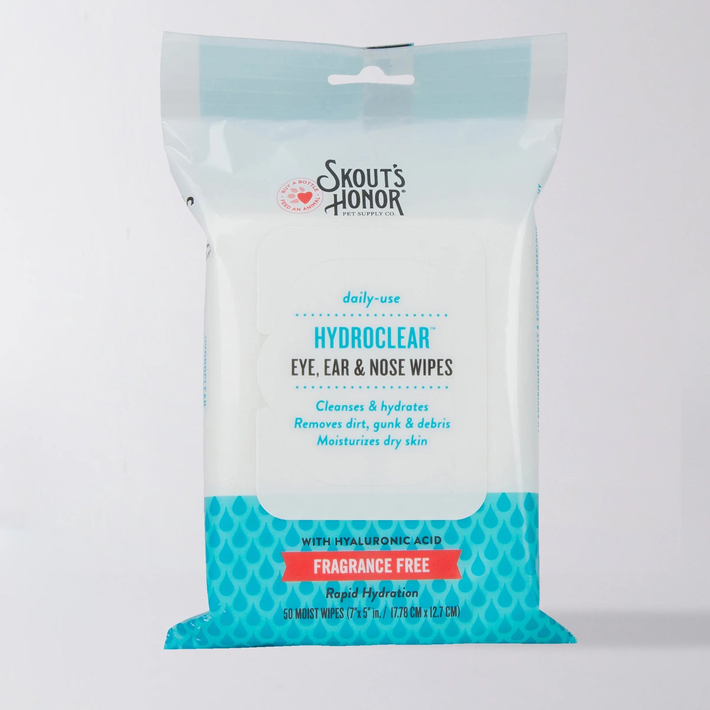 Skout's Honor* Grooming Hydroclear Ear, Eye & Nose Wipes
