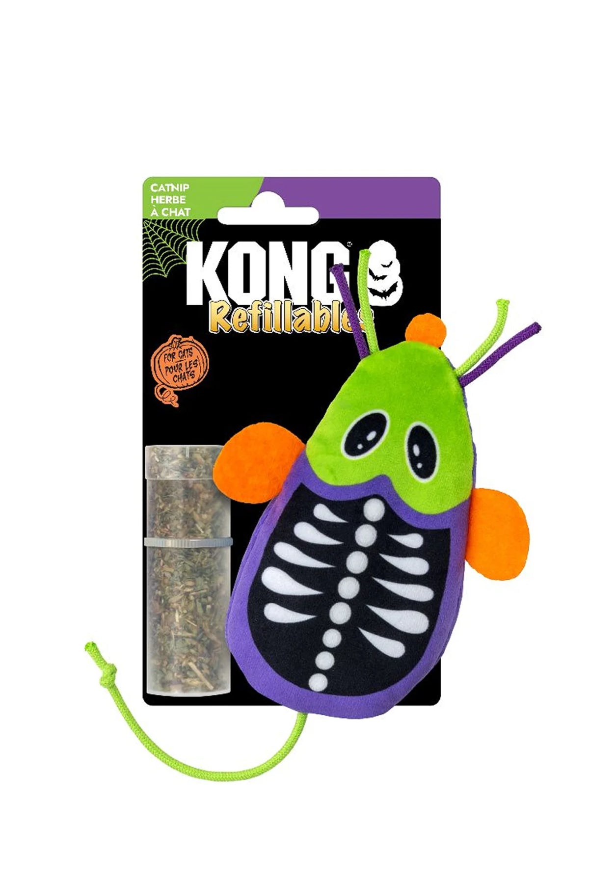 Kong Halloween Refillables Skeleton Mouse Green