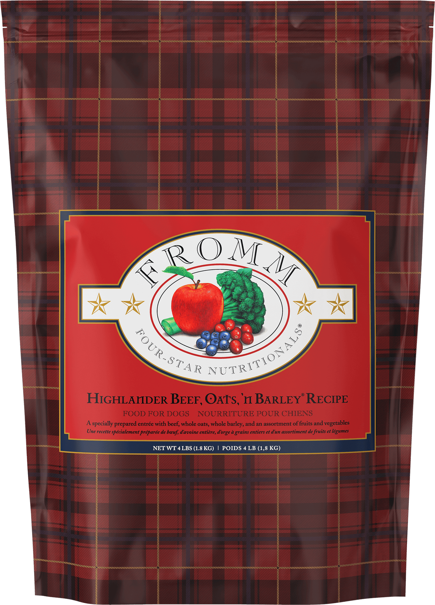 Fromm 4 Star Highlander Beef, Oats, & Barley 4 lb