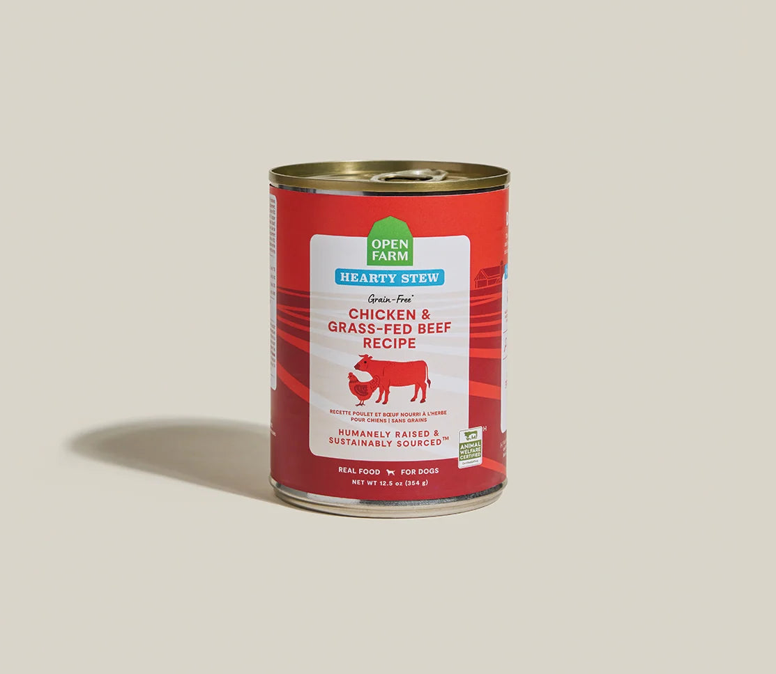 Open Farm Dog Can GF Stew Chicken & Beef 12.5 oz