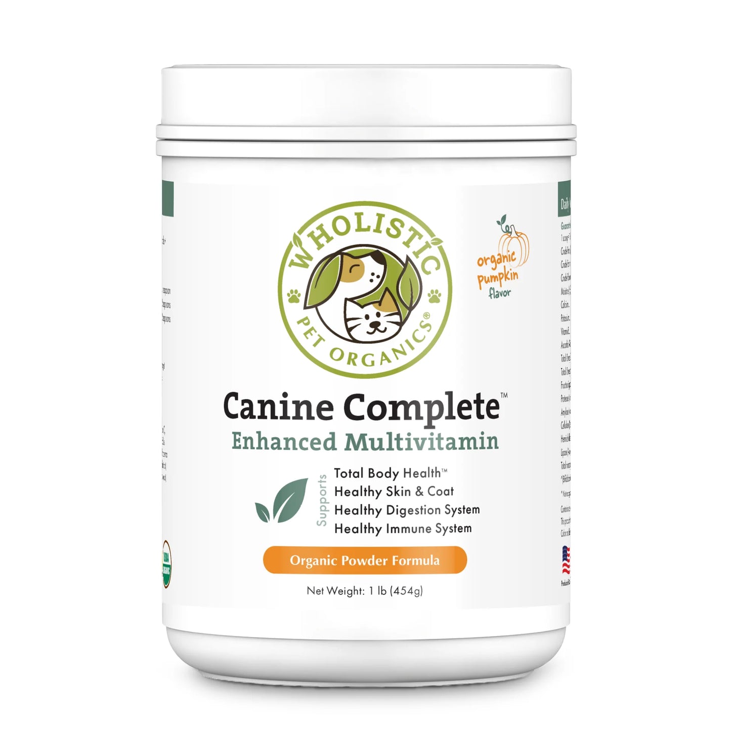 Wholistic* Pet Organics Canine Complete Pumpkin 1 lb