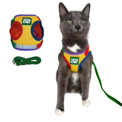 Travel Cat Vest Style Harness & Leash Set