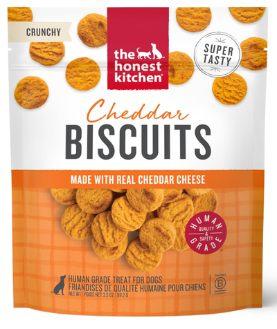 The Honest Kitchen Treats Cheddar Cheese Biscuits 3.5 oz.
