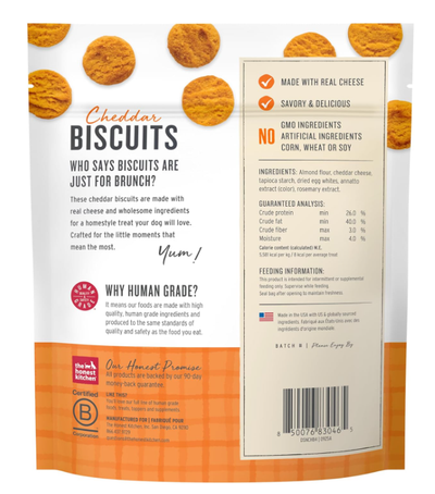 The Honest Kitchen Treats Cheddar Cheese Biscuits 3.5 oz.
