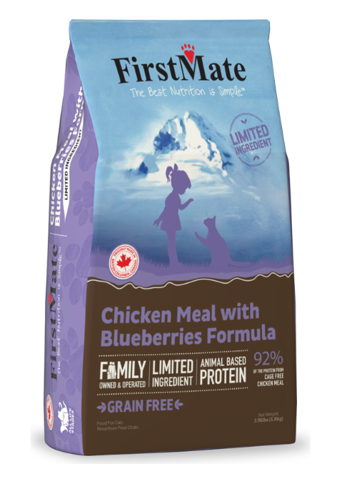 FirstMate Cat Dry GF LID Chicken w/ Blueberries 1 lb.