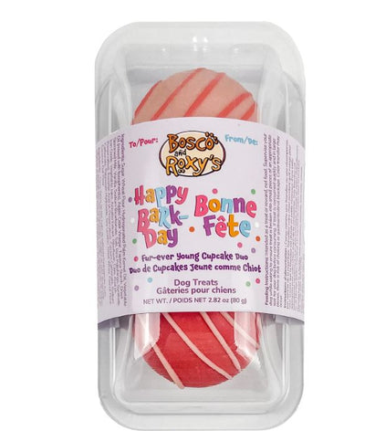 B&R Bark-Day Cupcake Duo Pink