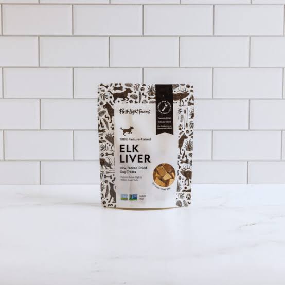 First Light Dog Treat Elk Liver 3 oz