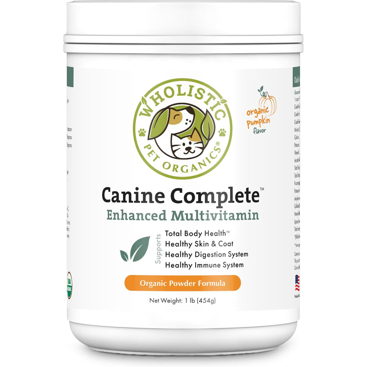 Wholistic* Pet Organics Canine Complete Pumpkin 1 lb