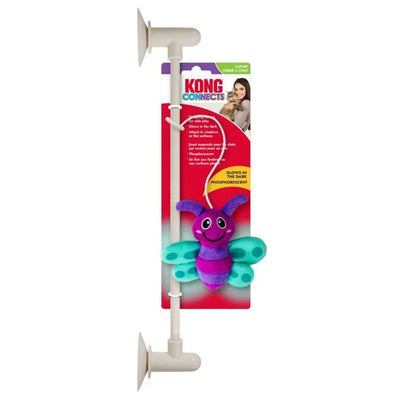 Kong Connects Glow Firefly Cat Toy Purple