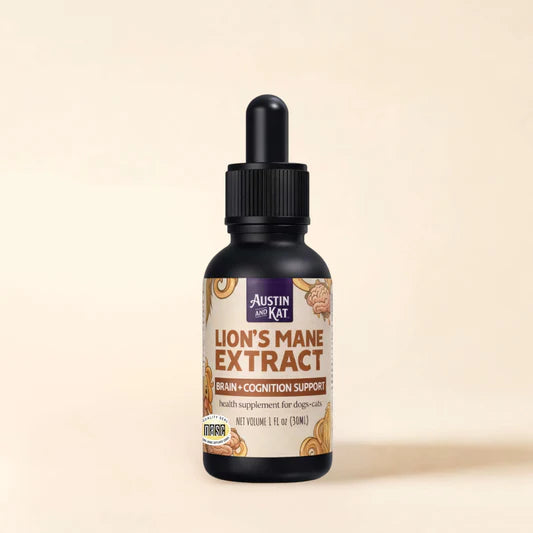 Austin & Kat Dog Supplement Lions Mane Tincture 1 oz