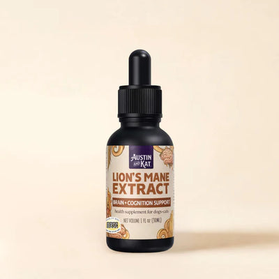 Austin & Kat Dog Supplement Lions Mane Tincture 1 oz