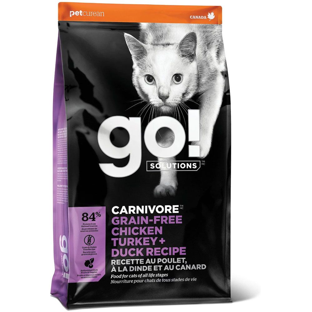Petcurean Go! Carnivore GF Cat Turkey & Duck 8 lb