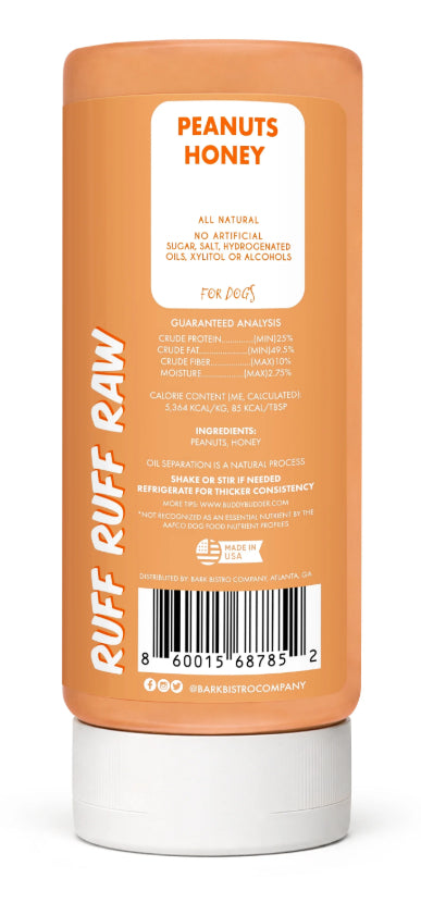 Bark Bistro Buddy Budder Raw Squeeze Bottle 14 oz