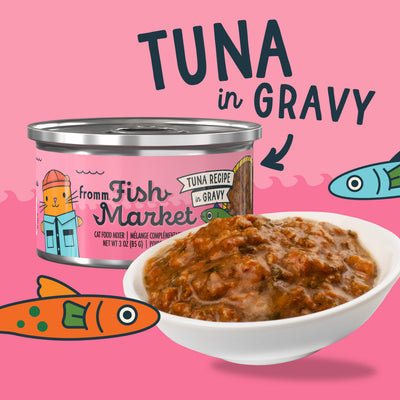 Fromm Fish Market Tuna Recipe in Gravy Mixer 3 oz.