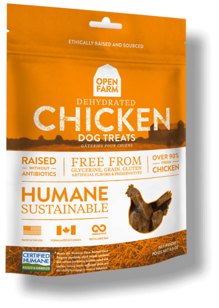 Open Farm Treat Dehydrated Chicken 4.5 oz.