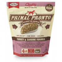 Primal Dog Pronto Turkey & Sardine 4 lb.