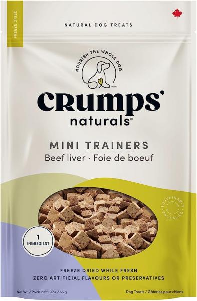 Crumps Mini Trainers Freeze Dried Beef Liver 1.9 oz