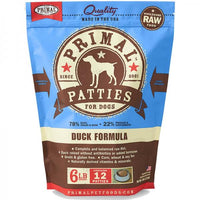Primal Dog Patties Duck 6 lb.