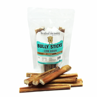 TND Bully Sticks 6" Natural Scent 8 oz. bag
