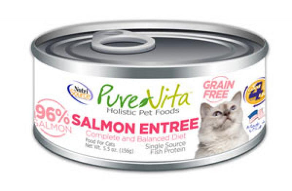 Pure Vita Cat Can GF Salmon 5.5 oz.