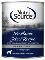 Nutrisource Dog Can Woodlands Select 13 oz.