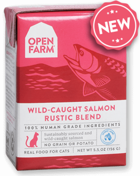 Open Farm Cat Stew Wild Caught Salmon Rustic Blend 5.5 oz.