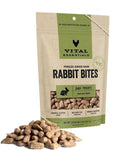 Vital Essentials Dog Treats FD Rabbit Bites Family Size 5 oz.