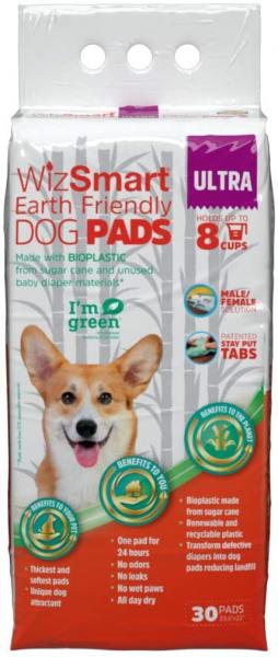 WizSmart Earth Friendly Dog Pads 30 ct.
