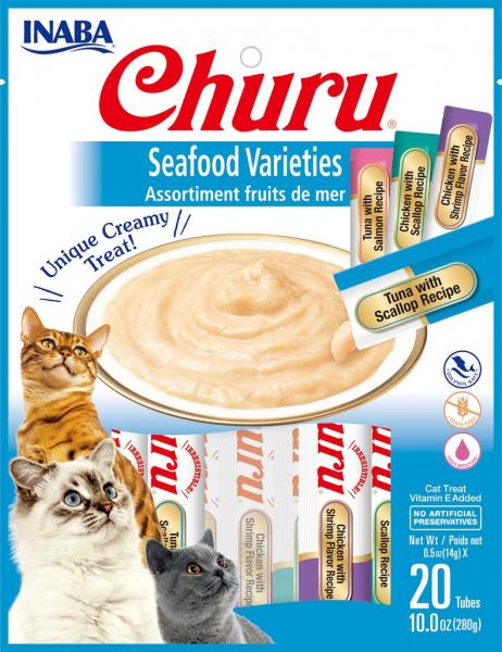 Ciao Cat Churu Purees Tuna Variety 20 Tube Bag