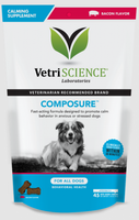 Vetri Science Dog Composure Bacon 45 Ct