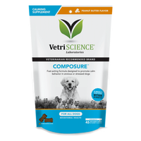 Vetri Science Dog Composure Peanut Butter 45 Ct