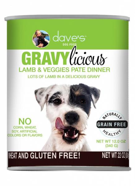 Dave's Dog Gravylicious Lamb & Veggies 12 oz