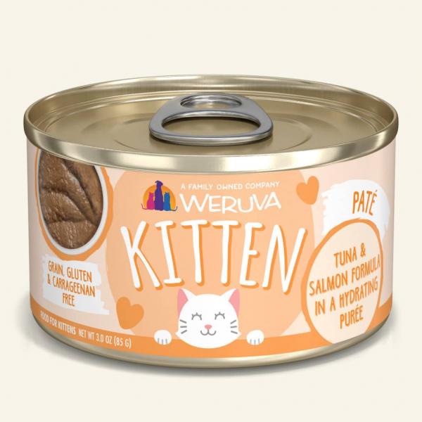 Weruva Kitten Can Tuna and Salmon Puree 3 oz