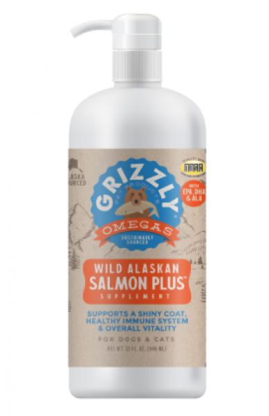 Grizzly Salmon Oil Omega Plus 32 oz.