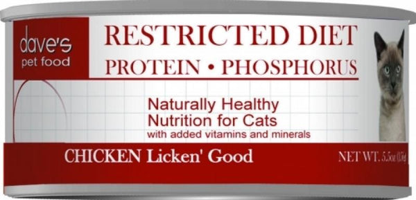 Dave's Cat Restricted Phosphorus Diet Chicken 5.5 oz.
