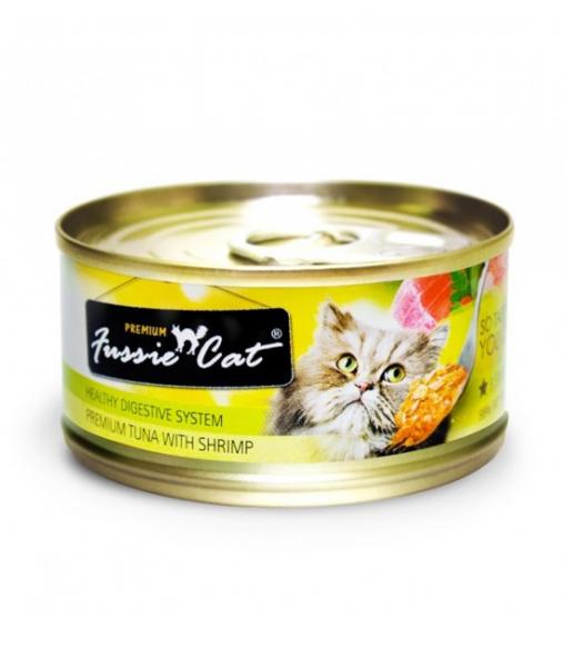 Fussie Cat Tuna w/ Shrimp 2.82 oz.