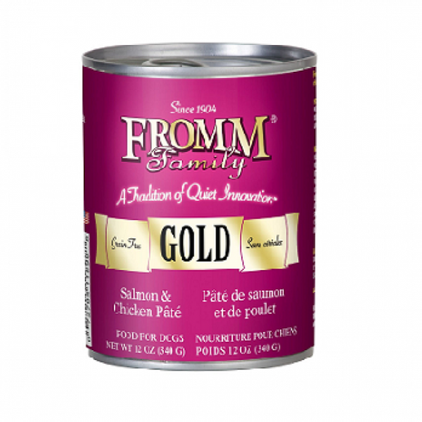 Fromm Gold Dog Can GF Salmon and Chicken Pate 13 oz