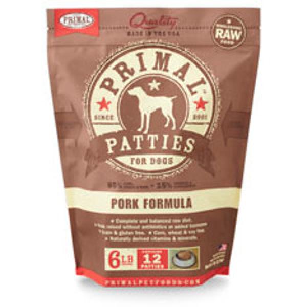Primal Dog Patties Pork 6lb